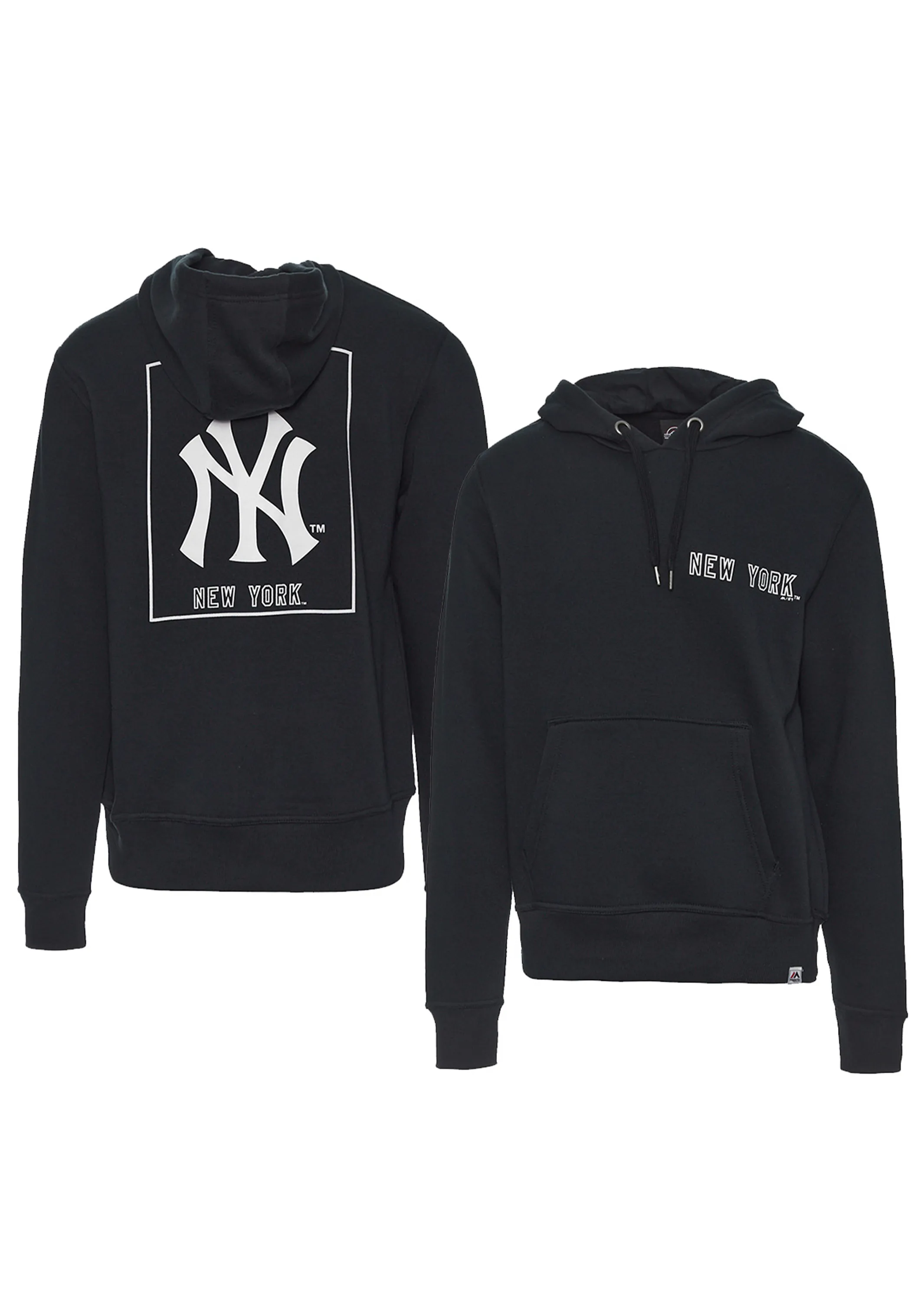 Majestic Athletic Mens Yankees Marquer Hoodie Navy <br> MNY7520NL