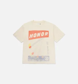 Match Box Graphic Mens Short Sleeve Shirt - White/Orange