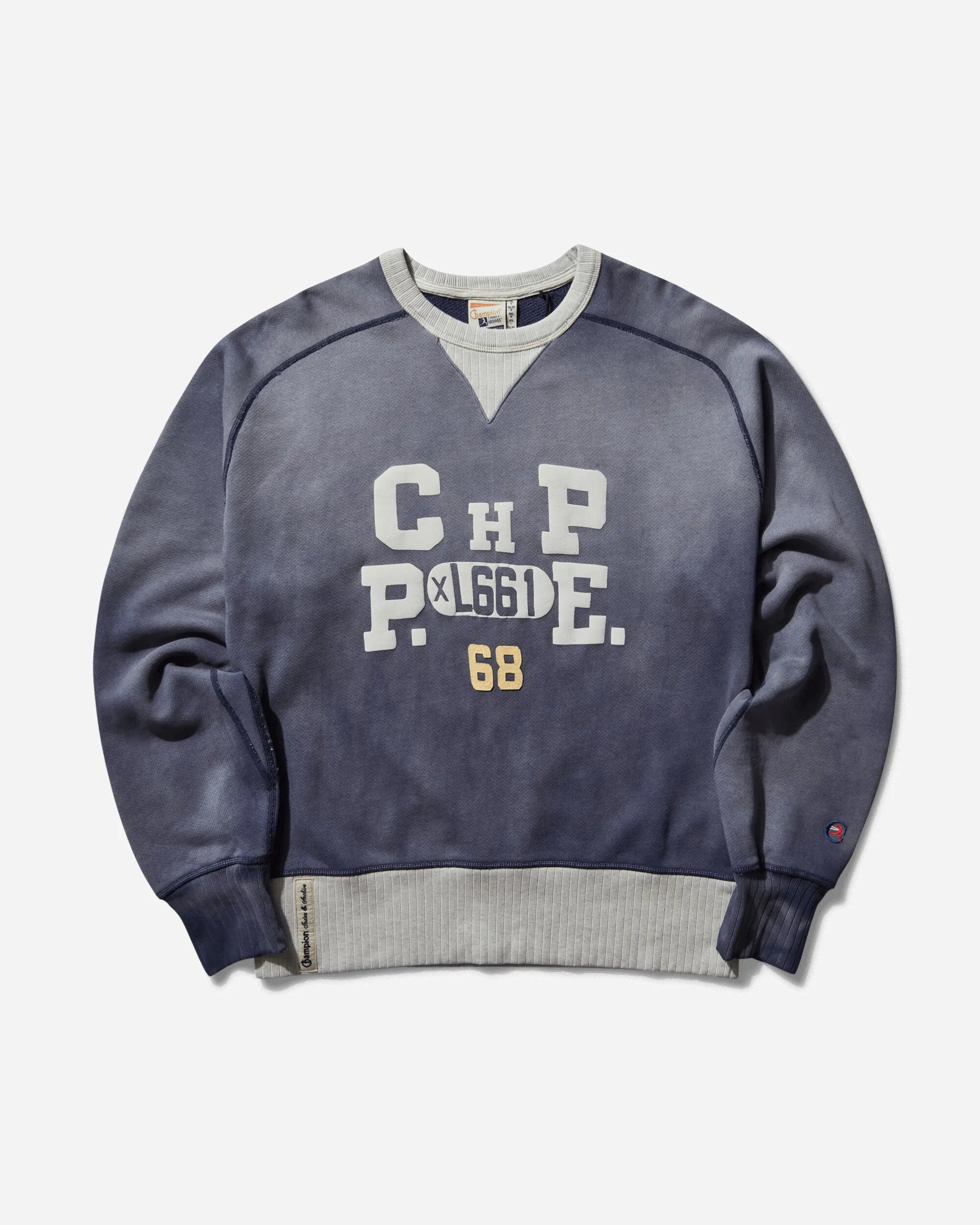 Men's 50's Saddle Crewneck Sweatshirt Indigo