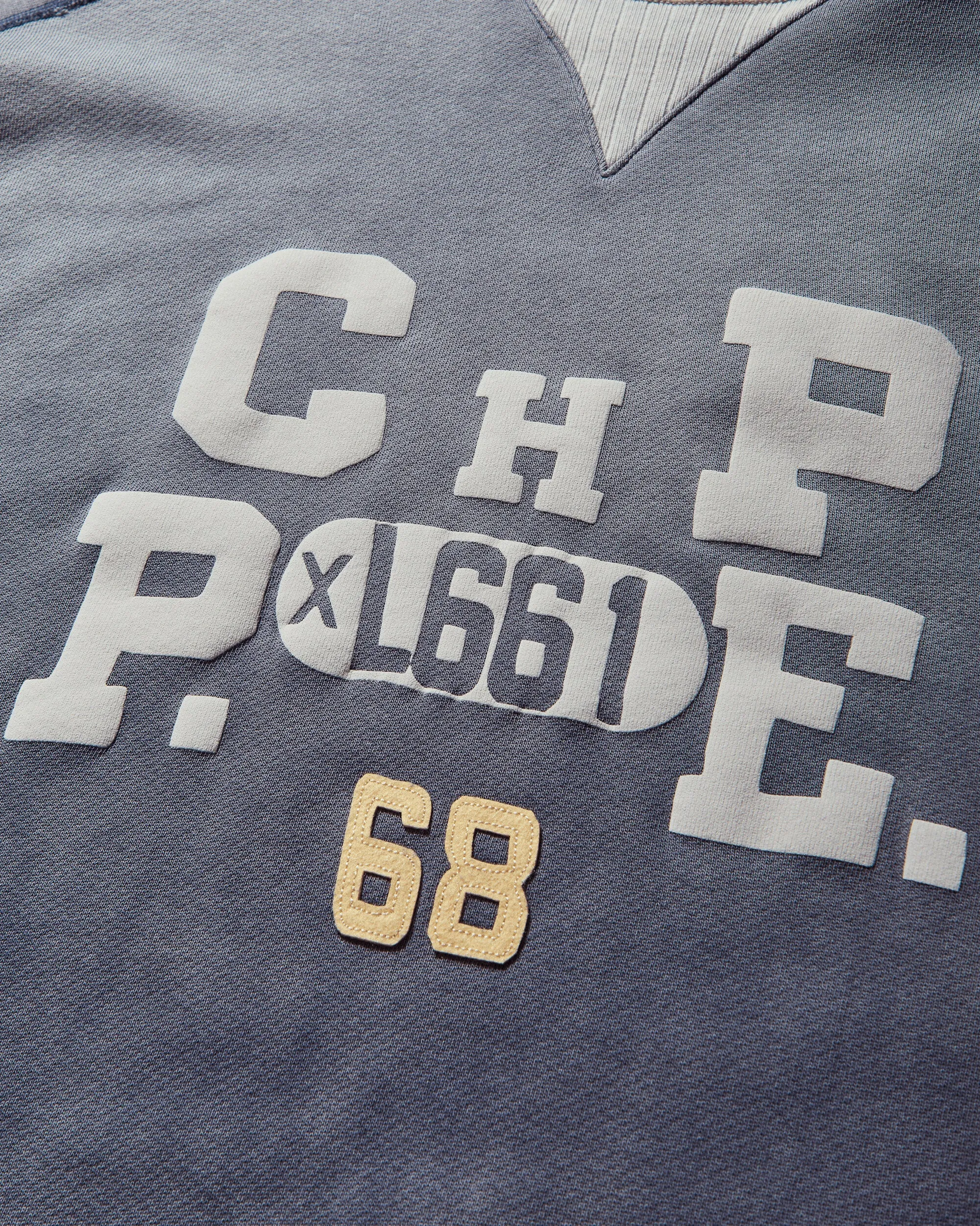 Men's 50's Saddle Crewneck Sweatshirt Indigo