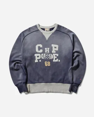 Men's 50's Saddle Crewneck Sweatshirt Indigo
