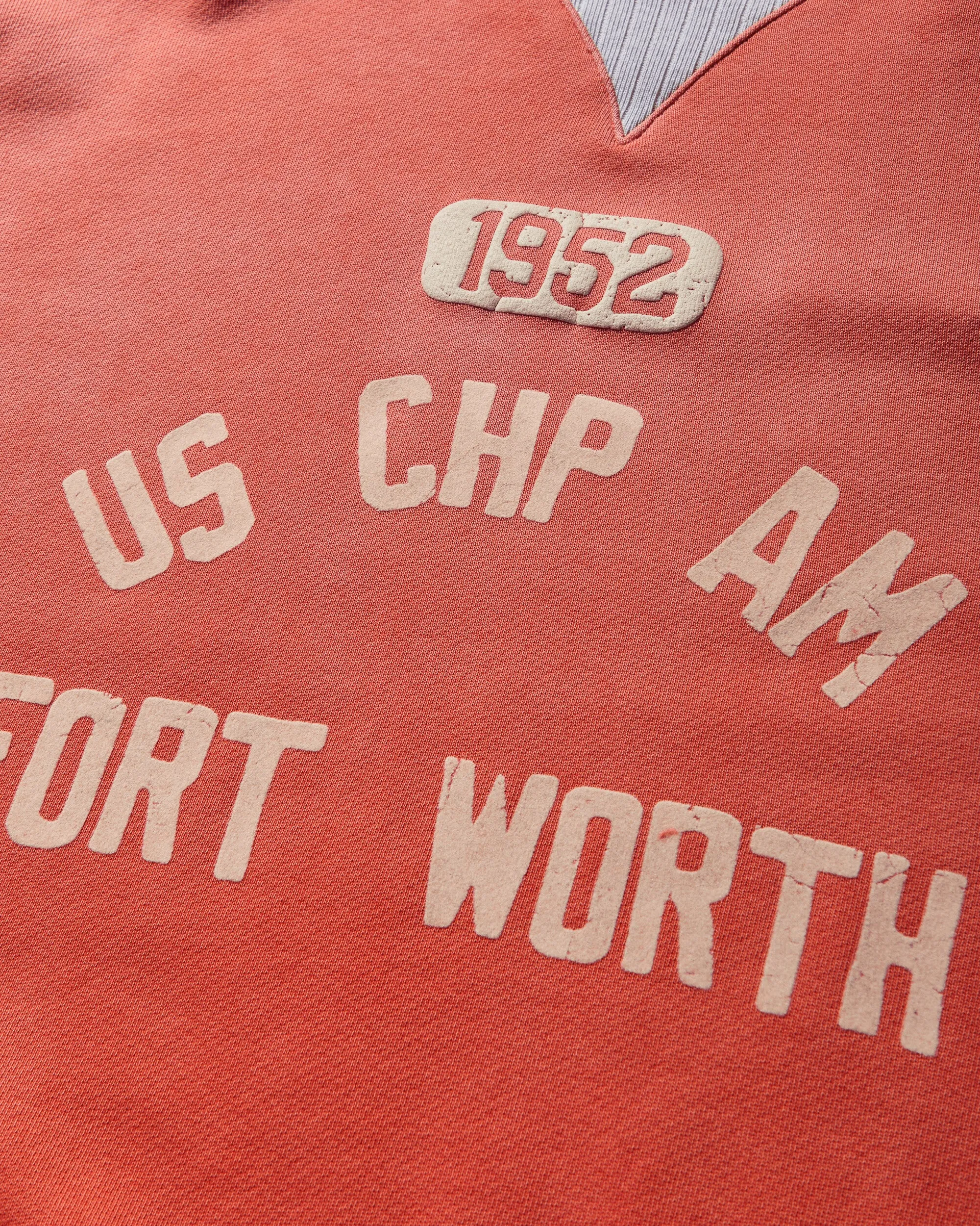 Men's 50's Saddle Crewneck Sweatshirt Orange