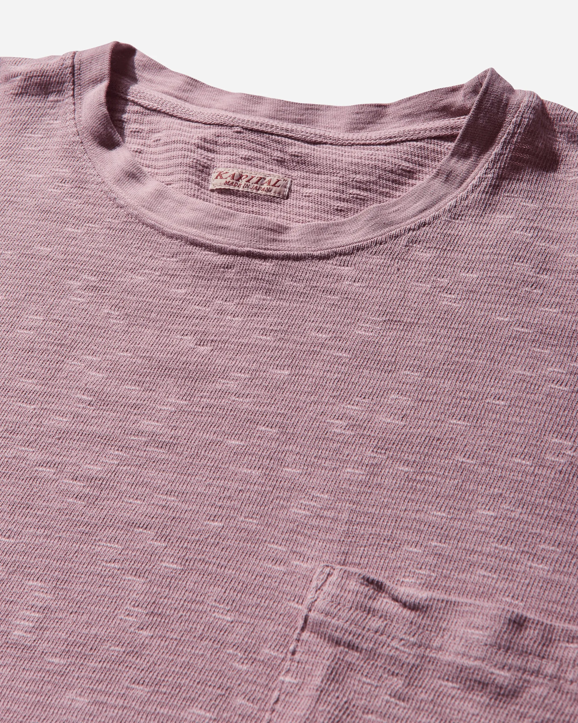 Men's Amuse Knit Pocket Longsleeve T-Shirt Pink