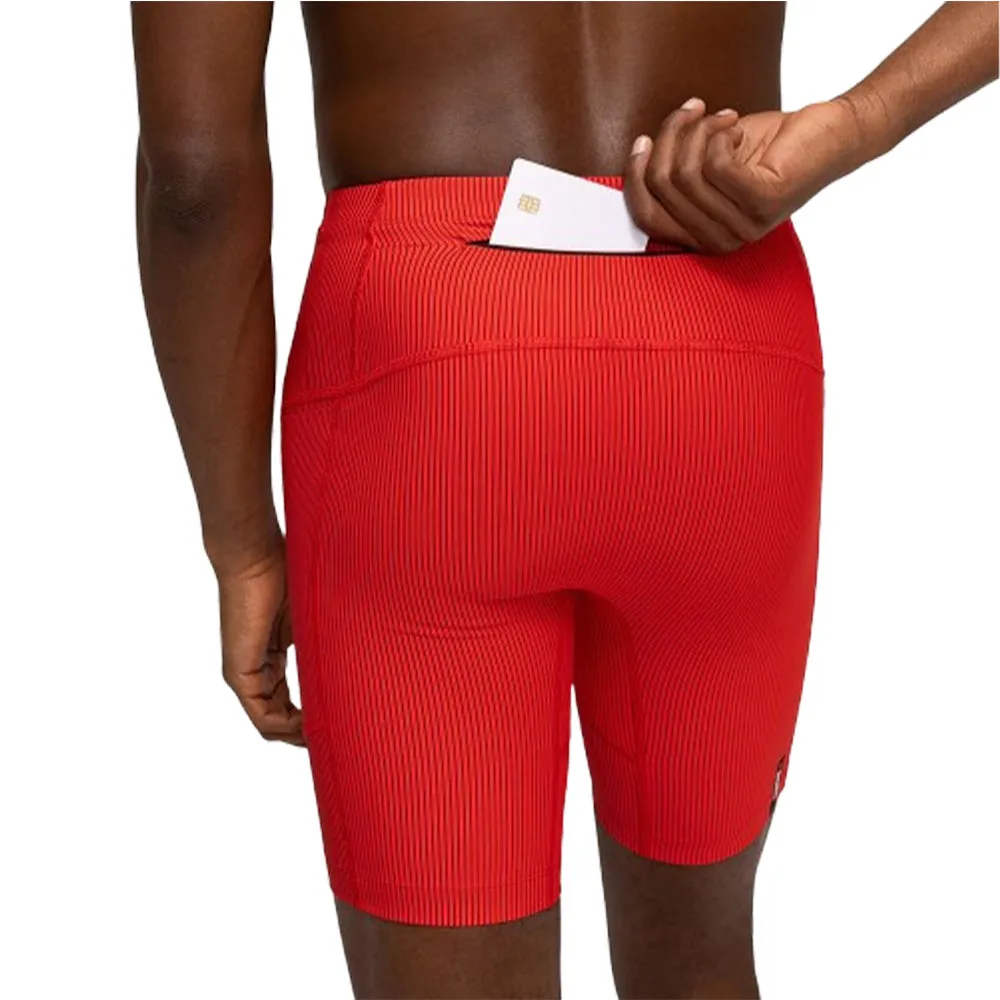 Men's ASICS x Bandit Striped Cadence Next Gen 7 Pocket Half Tights