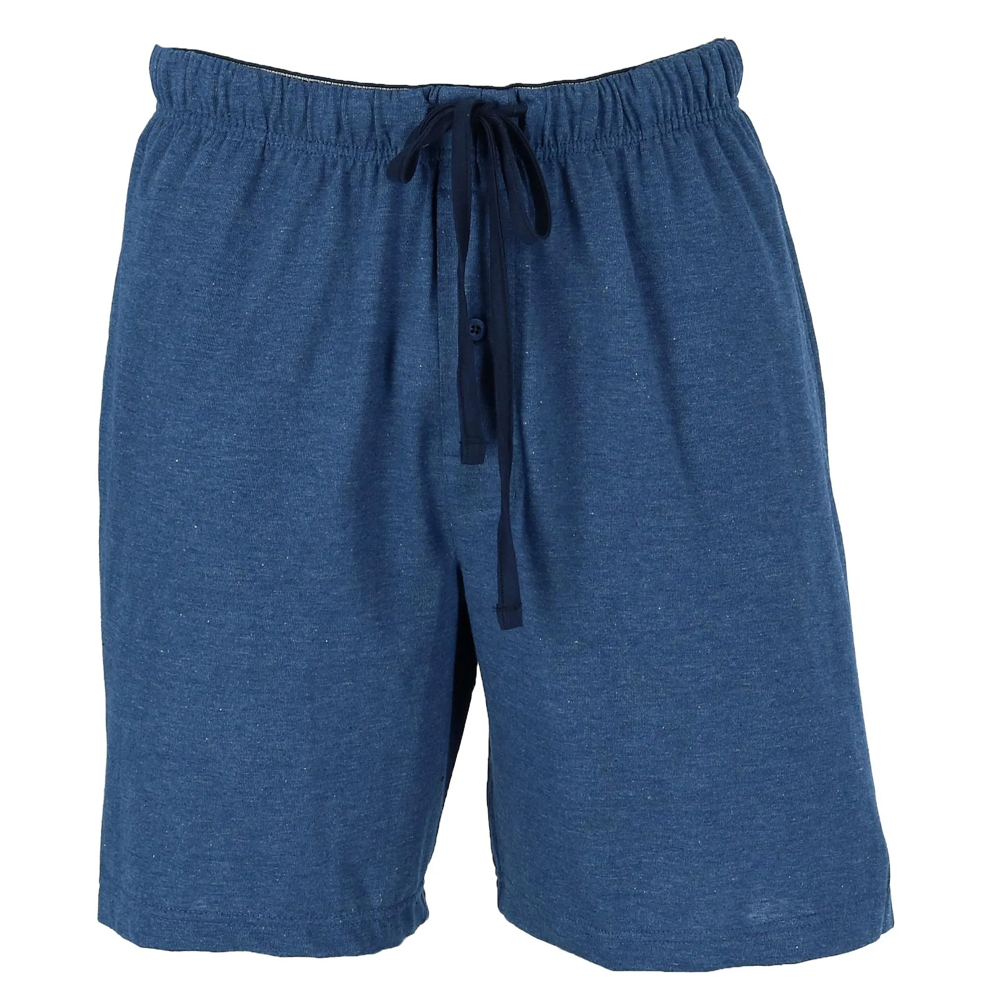 Men's Jersey Knit Cotton Button Fly Pajama Sleep Shorts