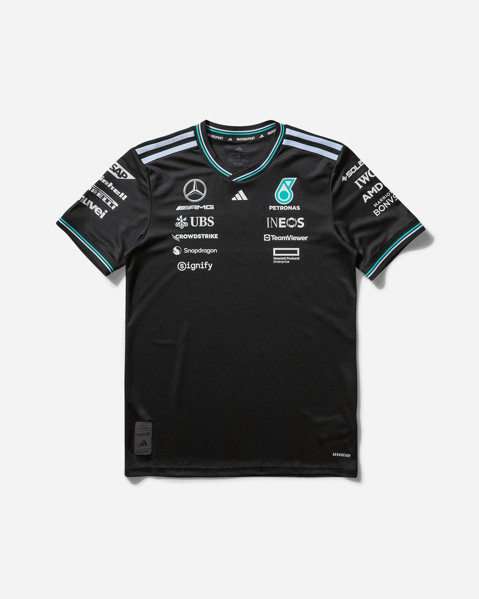 Men's Mercedes-AMG Petronas Formula One Team Driver Authentic Jersey Black