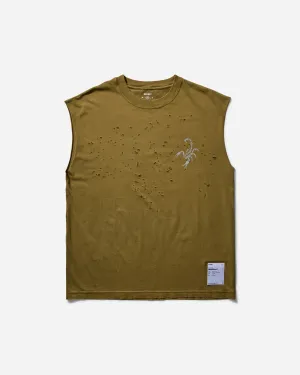 Men's MothTech Muscle T-Shirt Sun Bleached Military