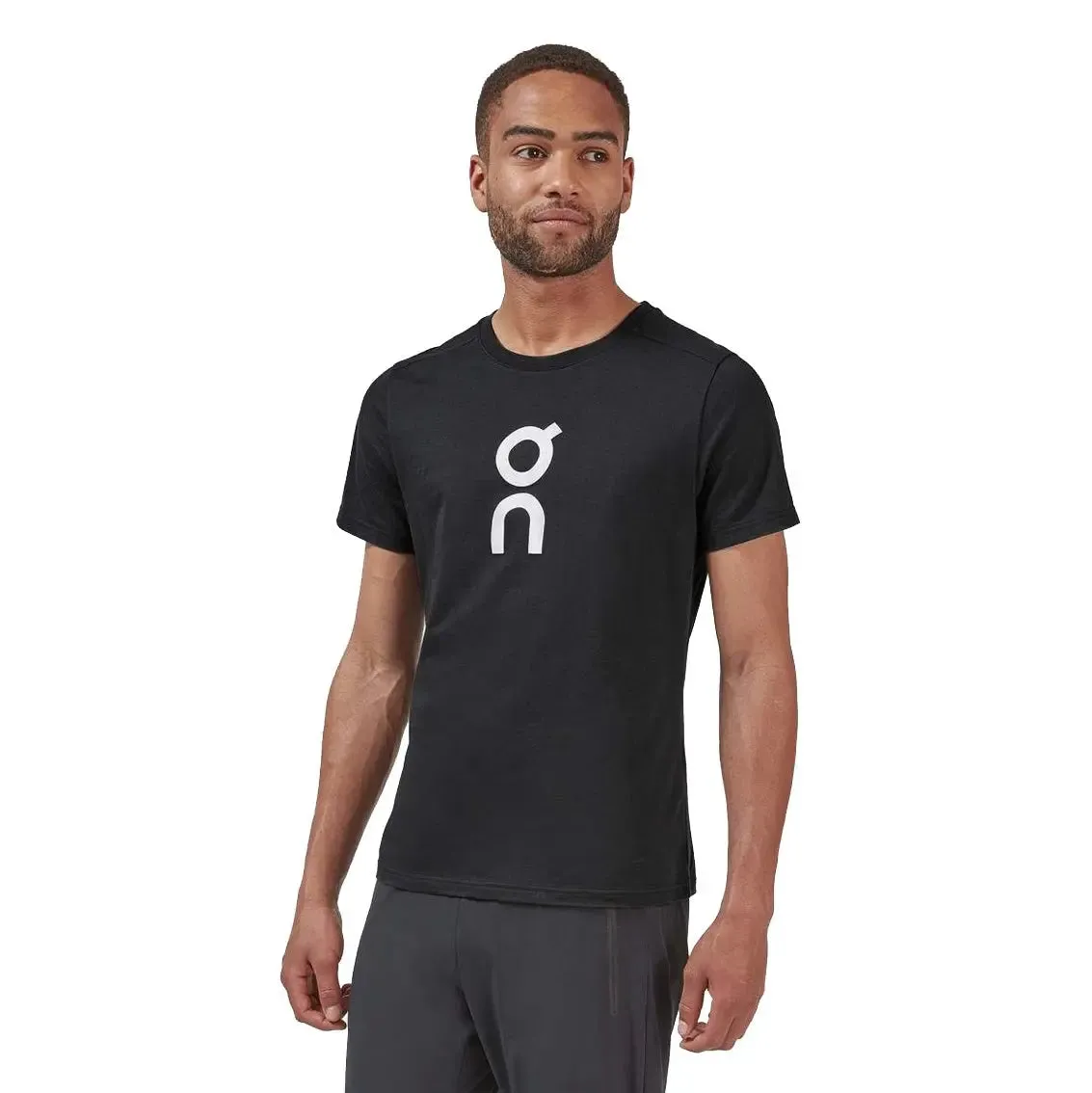 Mens On Running Graphic Tee - Black