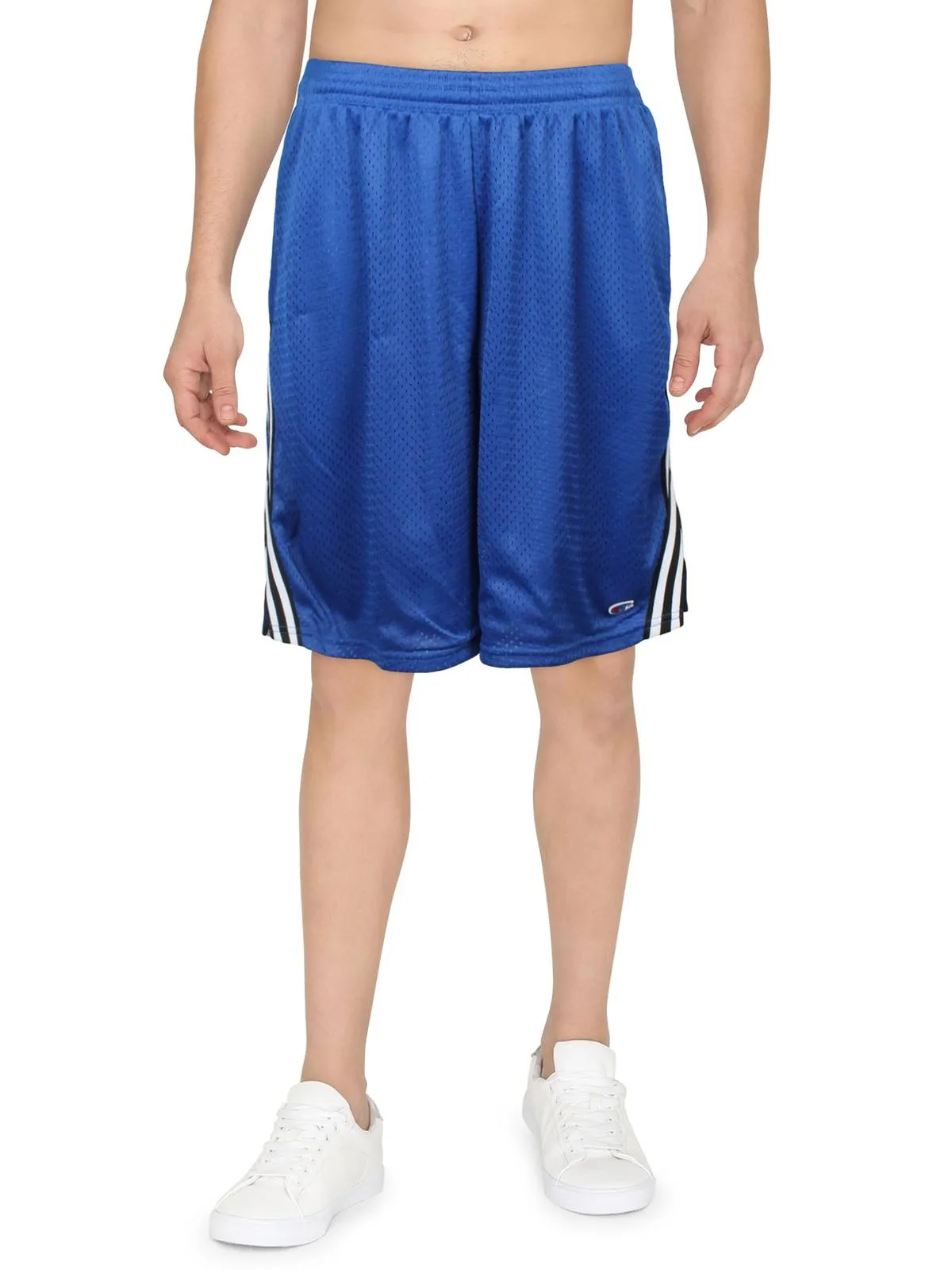Mens Striped Trim Fitness Shorts
