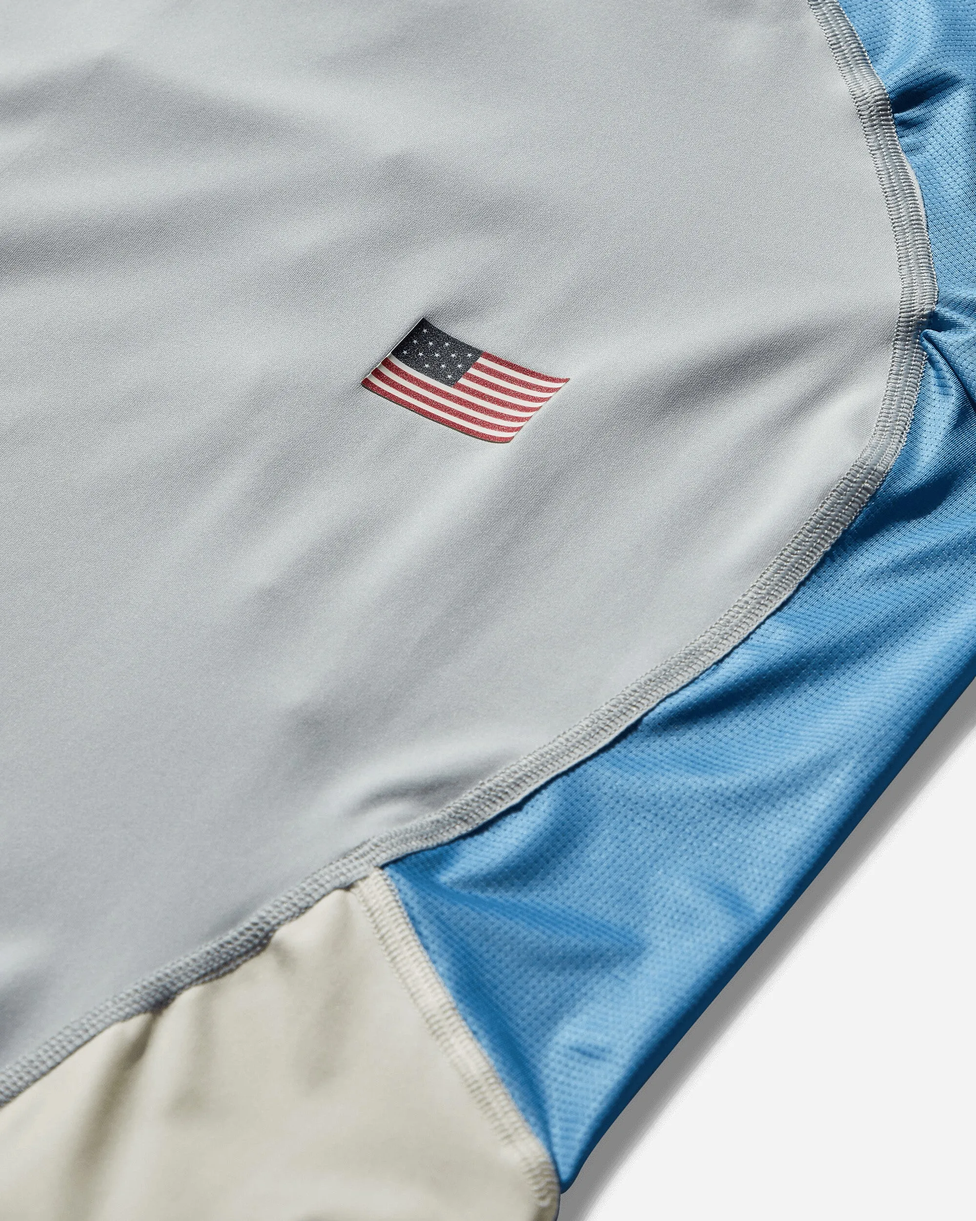 Men's Team USA Surfing Rashguard Gray Dust