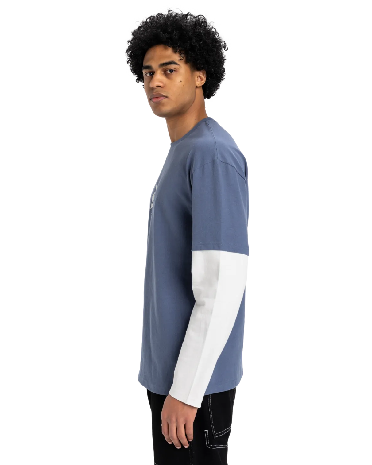 Mercury Layer Long Sleeve T-Shirt in Vintage Indigo