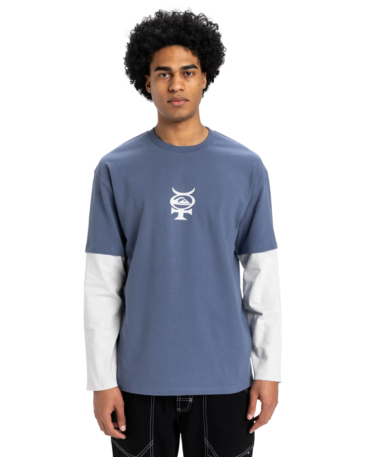 Mercury Layer Long Sleeve T-Shirt in Vintage Indigo