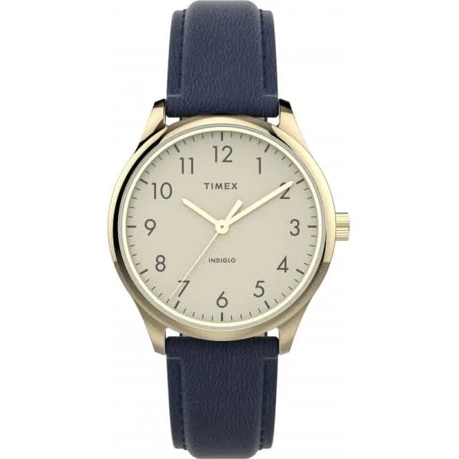 Montre à bracelet en cuir Easy Reader moderne TW2V36200
