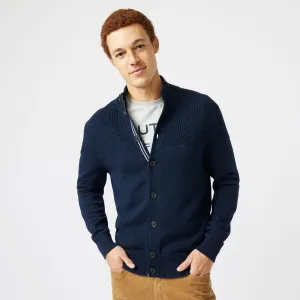 Nautica Mens Big & Tall Textured Button Cardigan