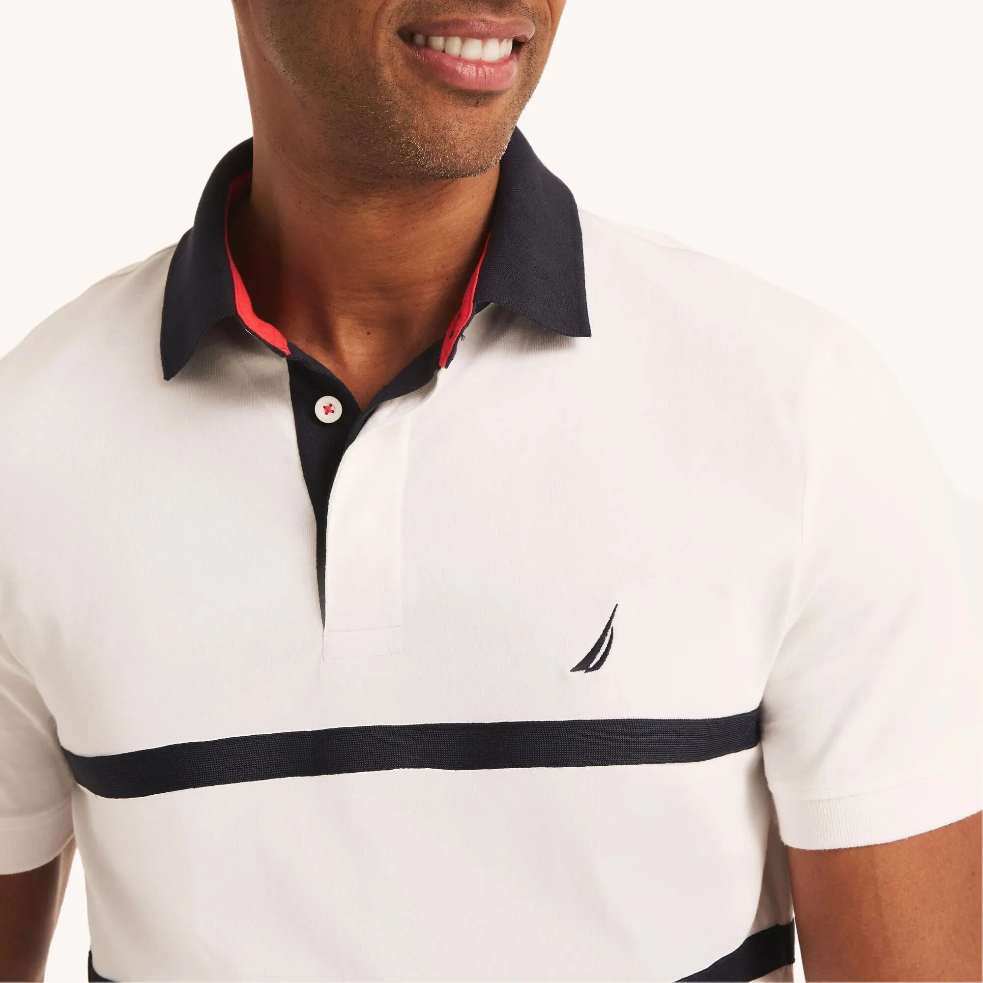 Nautica Mens Classic Fit Rugby Polo