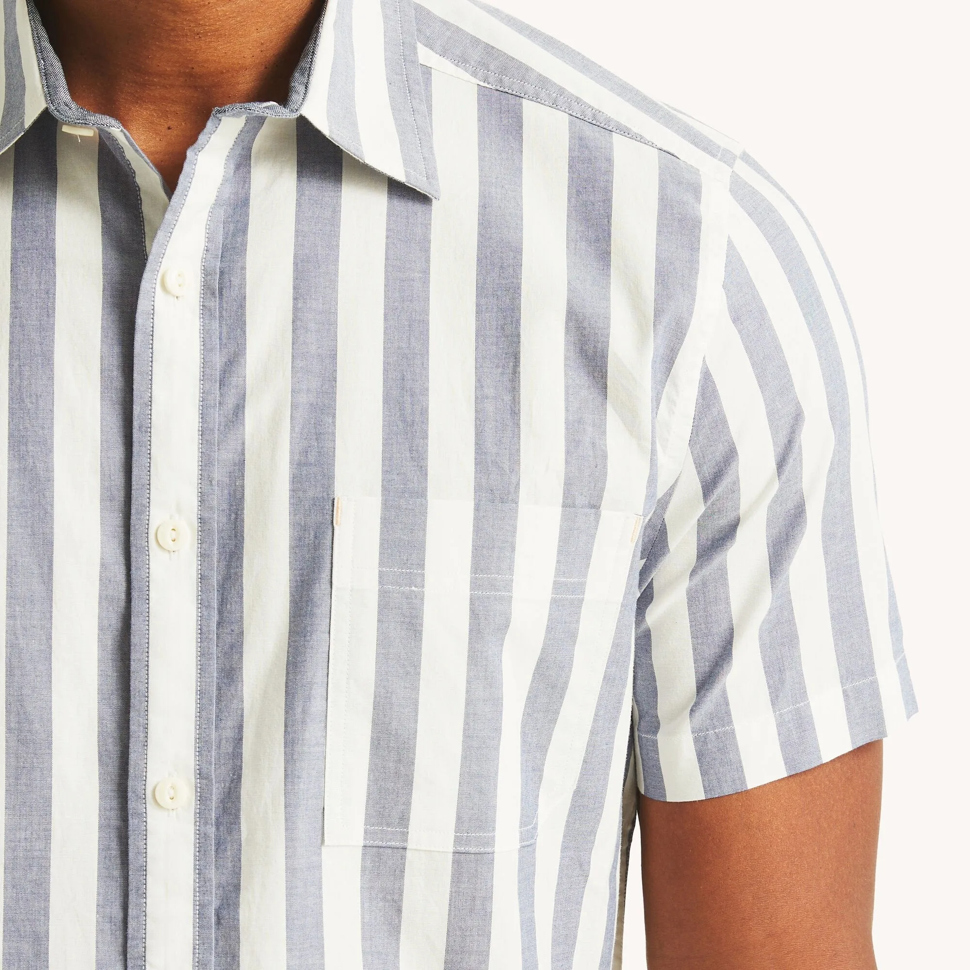 Nautica Mens Nautica Jeans Co. Striped Short-Sleeve Shirt