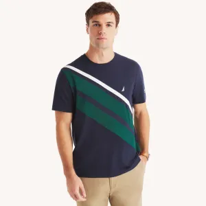 Nautica Mens Pieced Crewneck T-Shirt