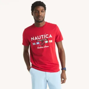 Nautica Mens Sailing Crew Graphic T-Shirt