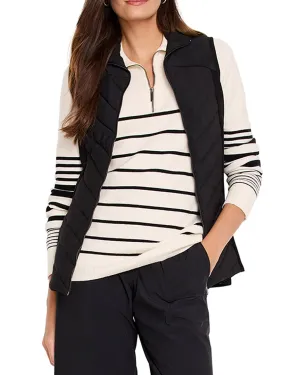 NIC ZOE Quilted Knit Trim Puffer Vest