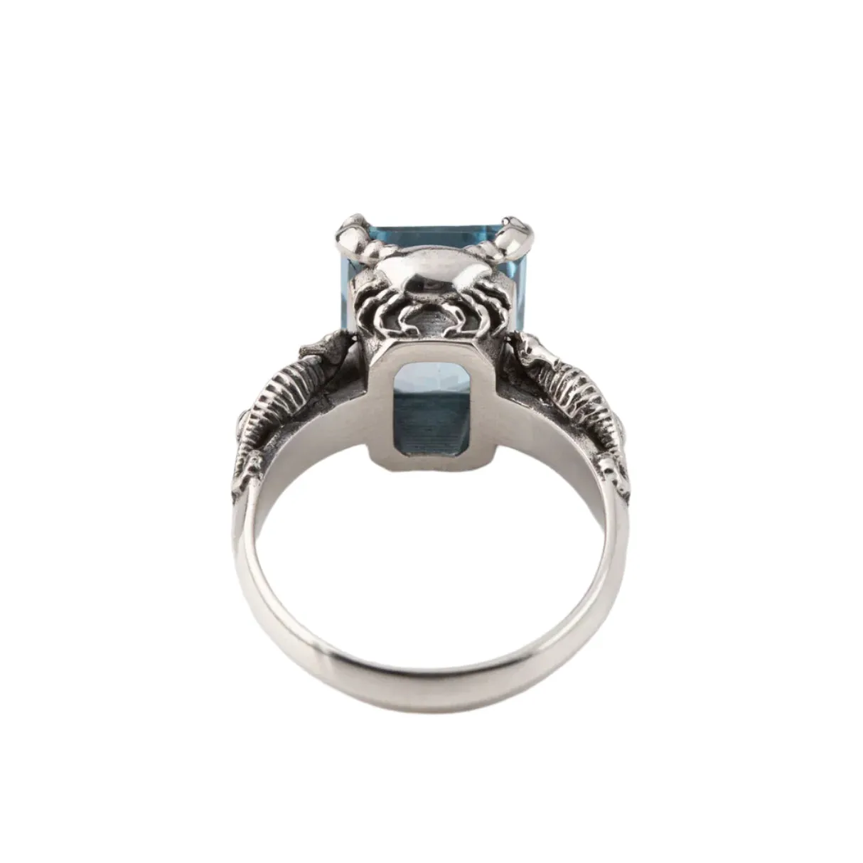 Nick Von K Bijoux Nick Von K - Bague Tide Pool en Topaze Bleue et Argent Sterling