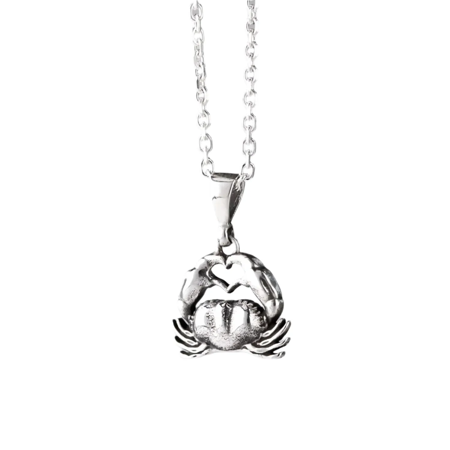Nick Von K Bijoux Nick Von K - Collier Charme Romance de Crabe en Argent Sterling