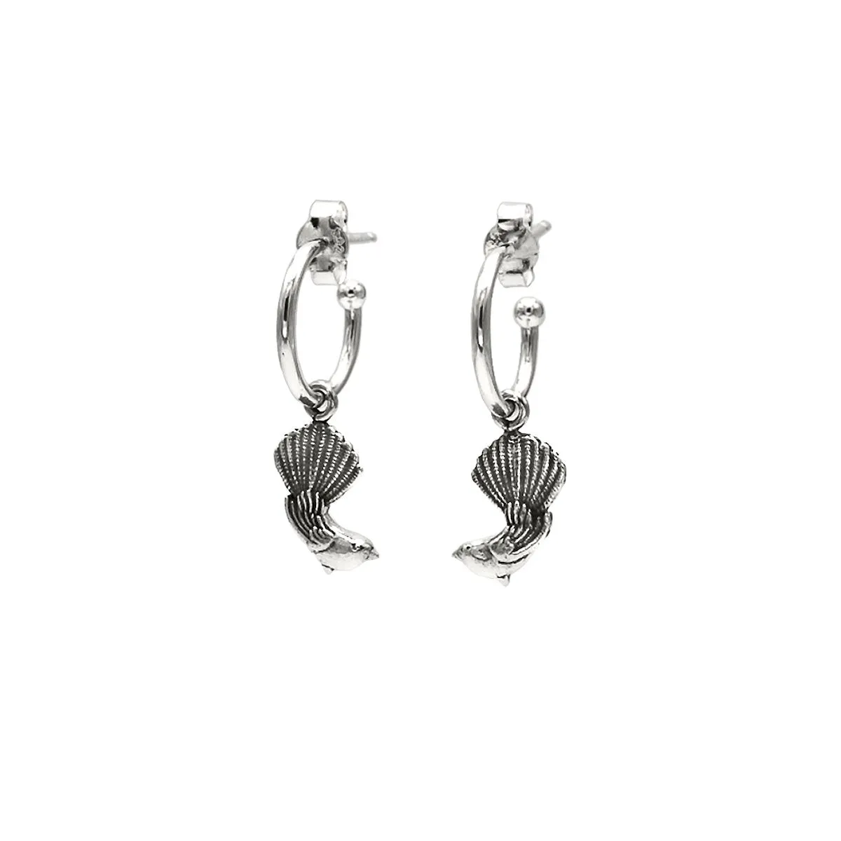 Nick Von K Bijoux Nick Von K - Boucles d'oreilles Fantails sur dormeuses