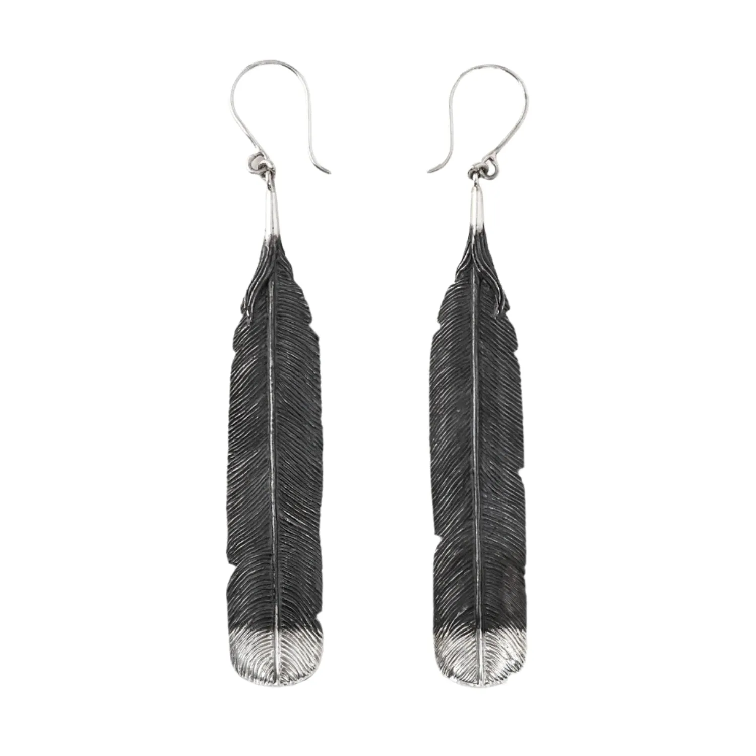 Nick Von K Bijoux Nick Von K - Boucles d'oreilles en plume de Huia