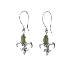 Nick Von K Bijoux Nick Von K - Boucles d'oreilles Pounamu Fleur de Lis
