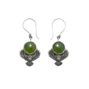 Nick Von K Bijoux Nick Von K - Boucles d'oreilles Gardiennes de Hibou en Pounamu