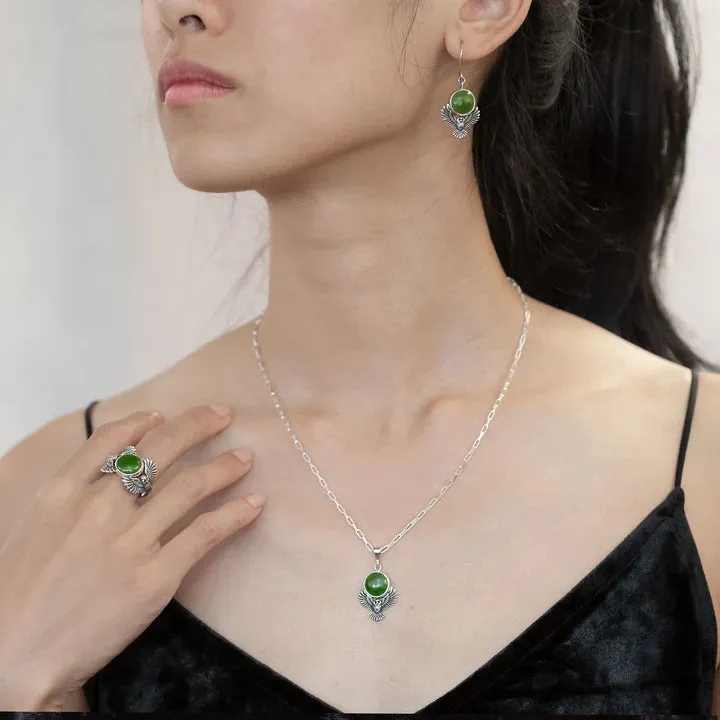 Nick Von K Bijoux Nick Von K - Pendentif Gardien Chouette en Pounamu