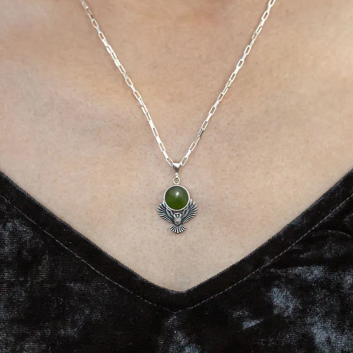 Nick Von K Bijoux Nick Von K - Pendentif Gardien Chouette en Pounamu
