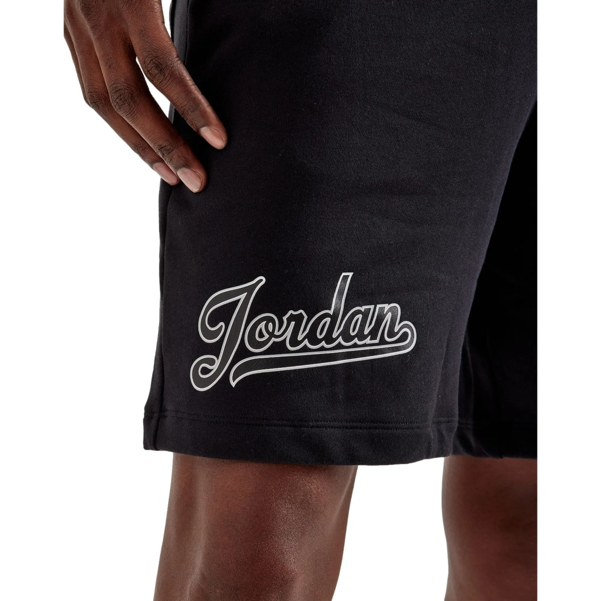 Nike Jordan Flight MVP Fleece Shorts Black/White  FN4700-010 Men's