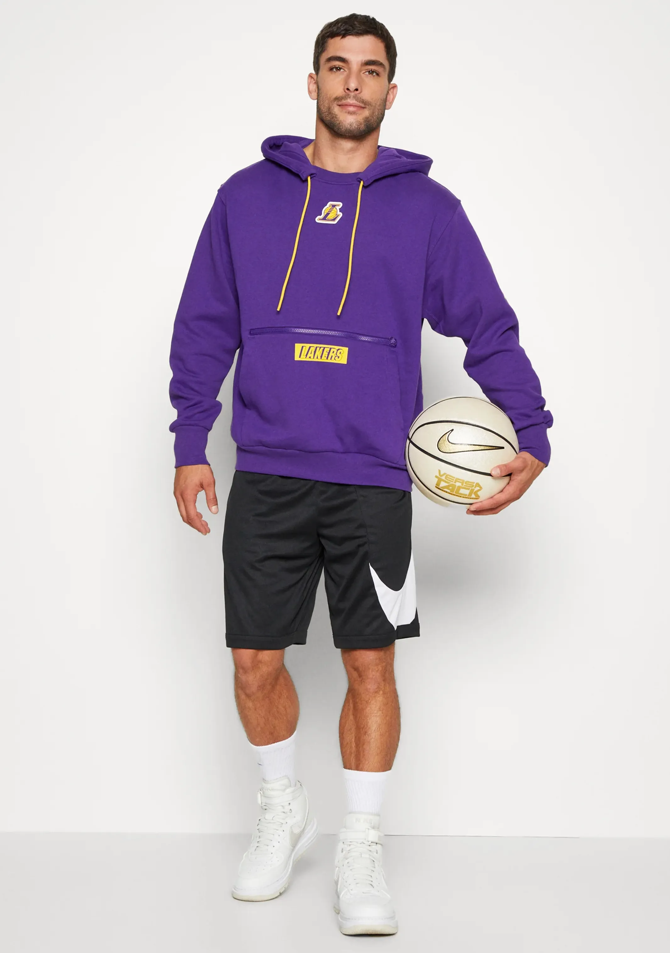 Nike Mens LA Lakers Court-side NBA Fleece Hoodie
