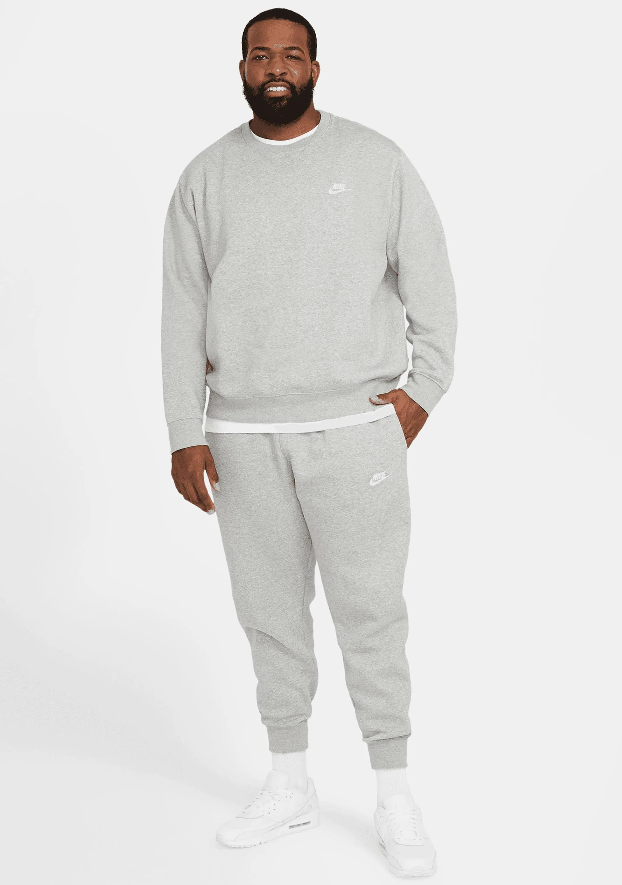 Nike Men's NSW Club Crew BB Grey