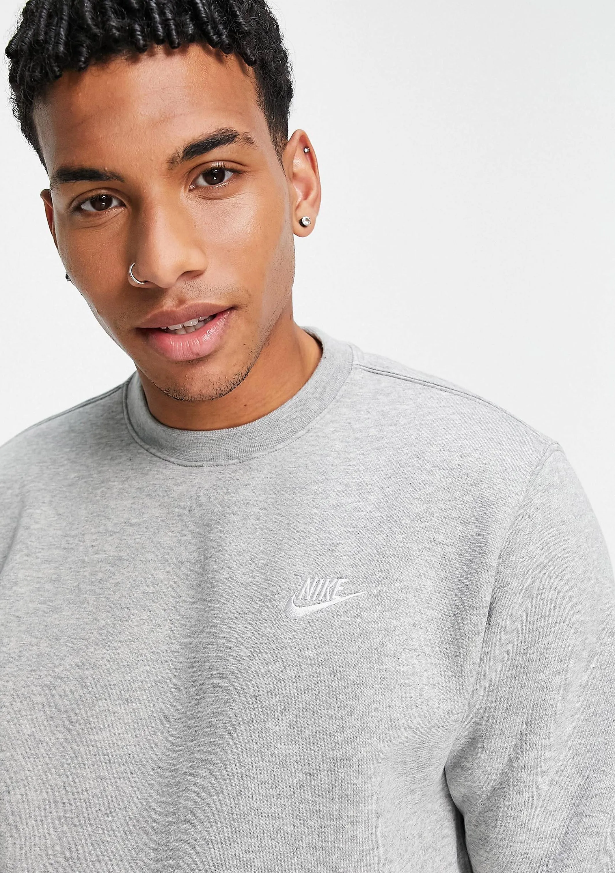 Nike Men's NSW Club Crew BB Grey