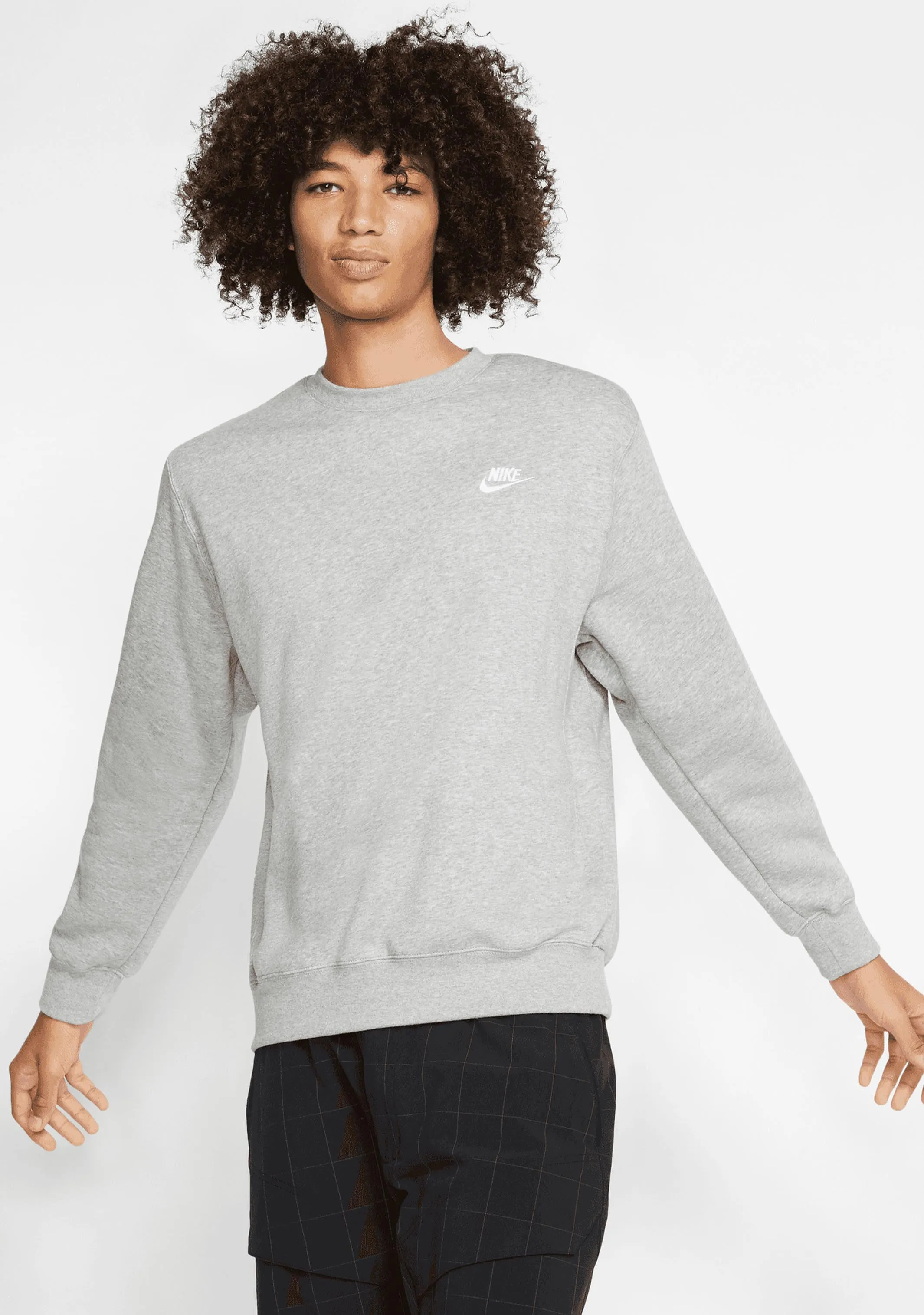 Nike Men's NSW Club Crew BB Grey