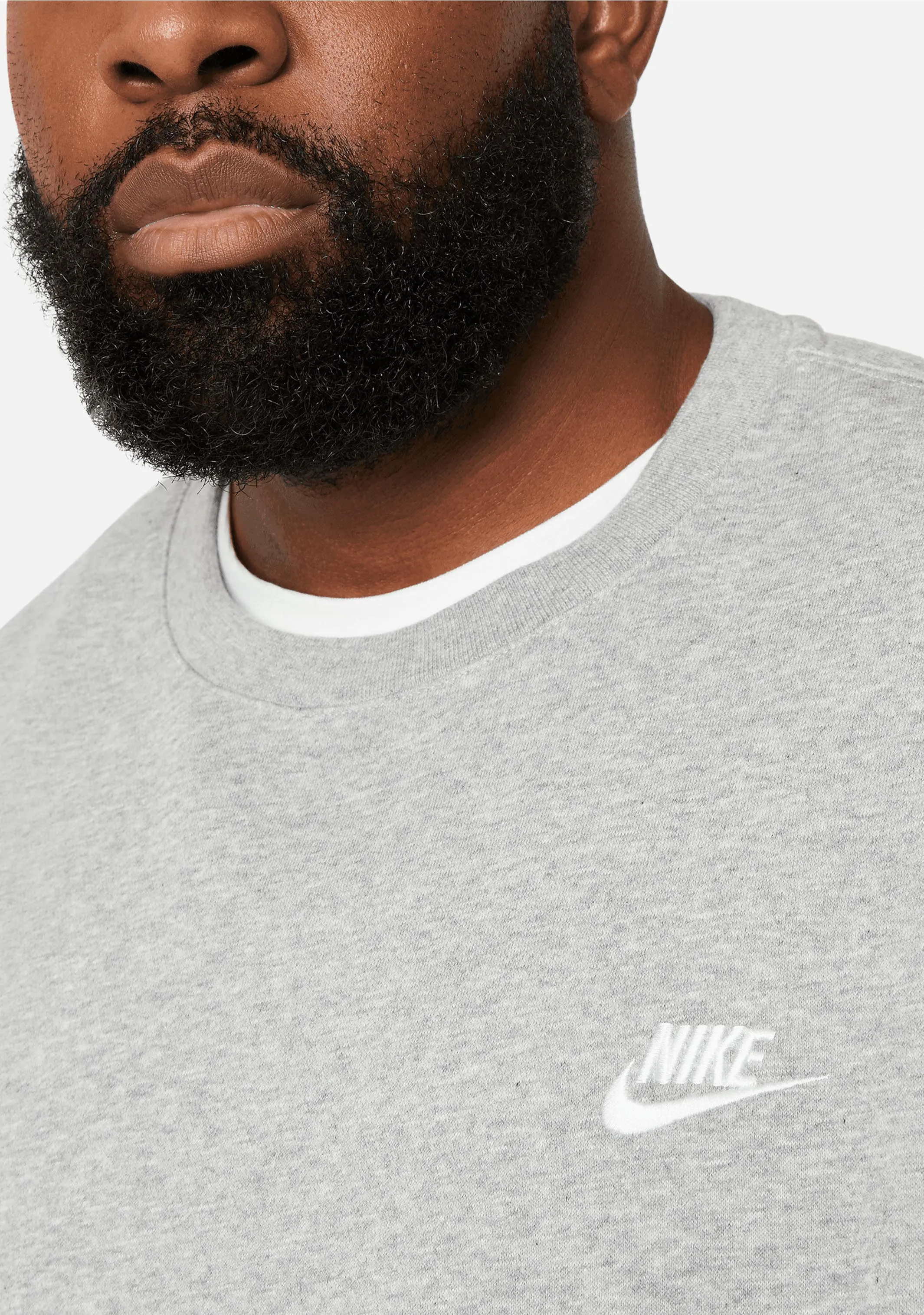 Nike Men's NSW Club Crew BB Grey