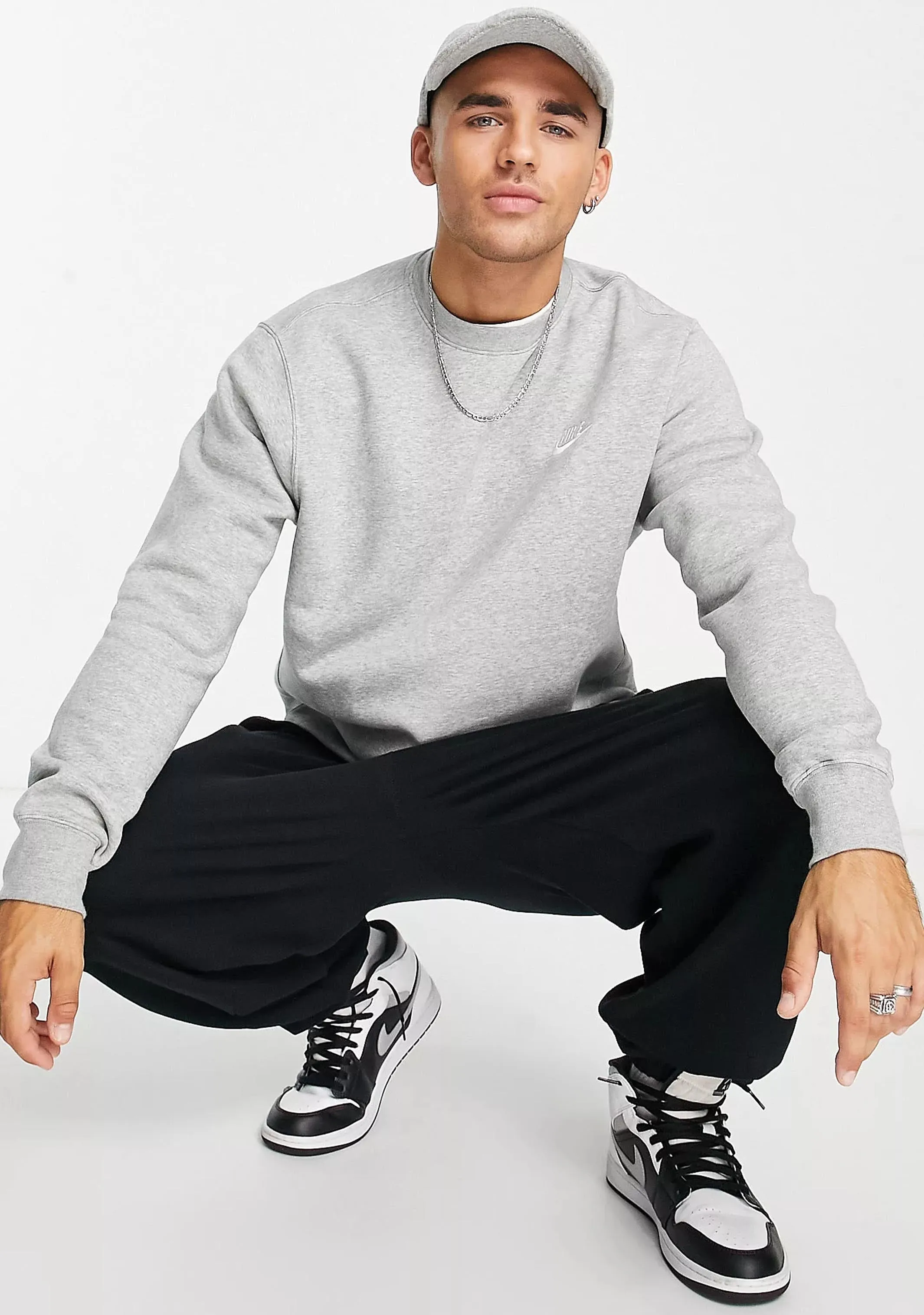 Nike Men's NSW Club Crew BB Grey