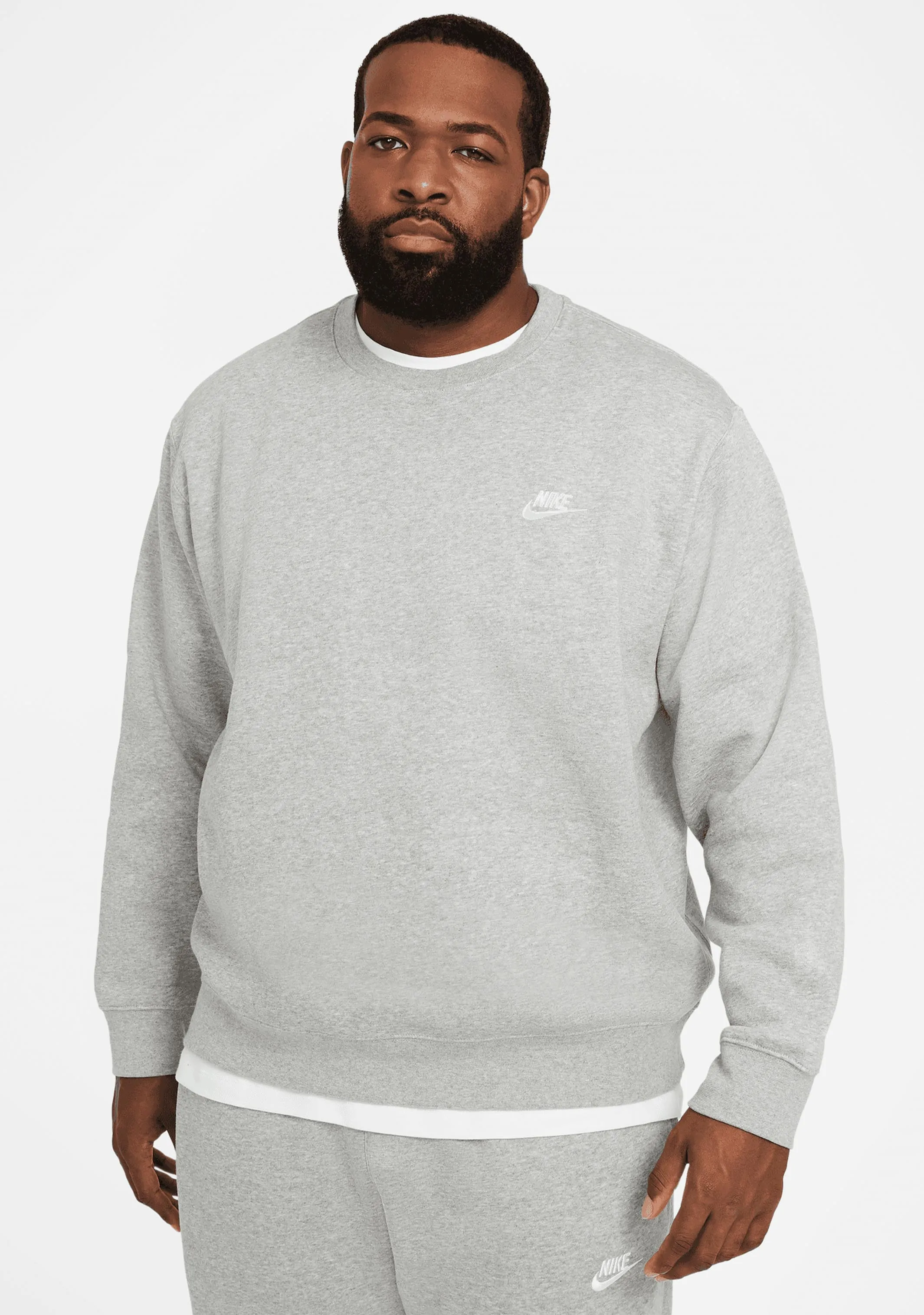 Nike Men's NSW Club Crew BB Grey