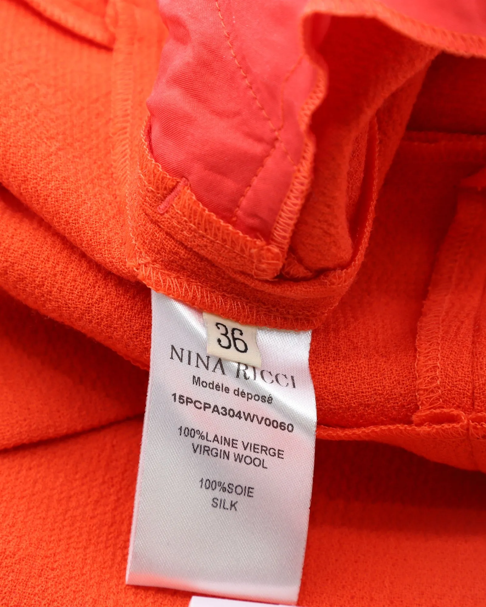 Nina Ricci Shorts in Orange Wool
