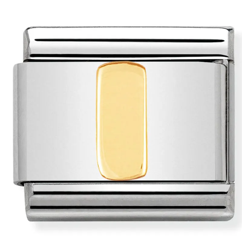 Initiales de nomination Bijou Lettre en or Charme I