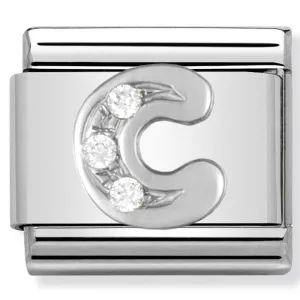 Initiales de nomination Bijoux Lettre C Argent