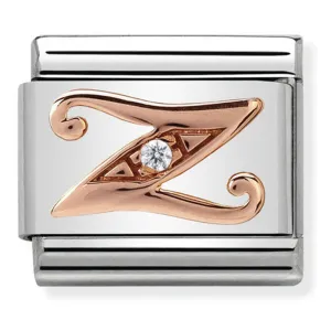 Charme Lettre Z en Bijoux Initiales Nominatifs Rosegold