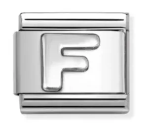 Charme Lettre F en Argent pour Bijoux Initiales de Nomination