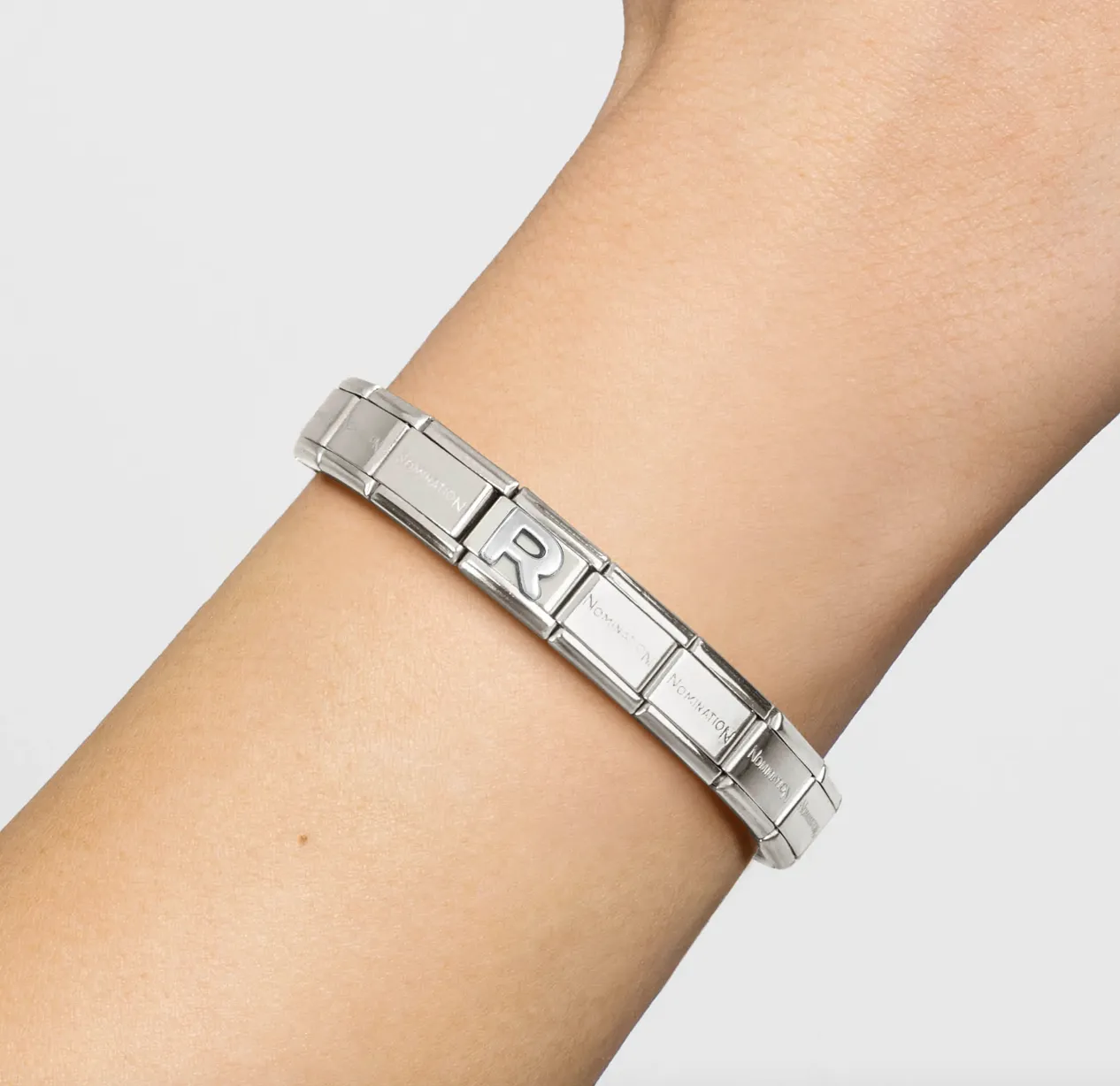 Initiales de nomination Bijoux Lettre en argent Charm R