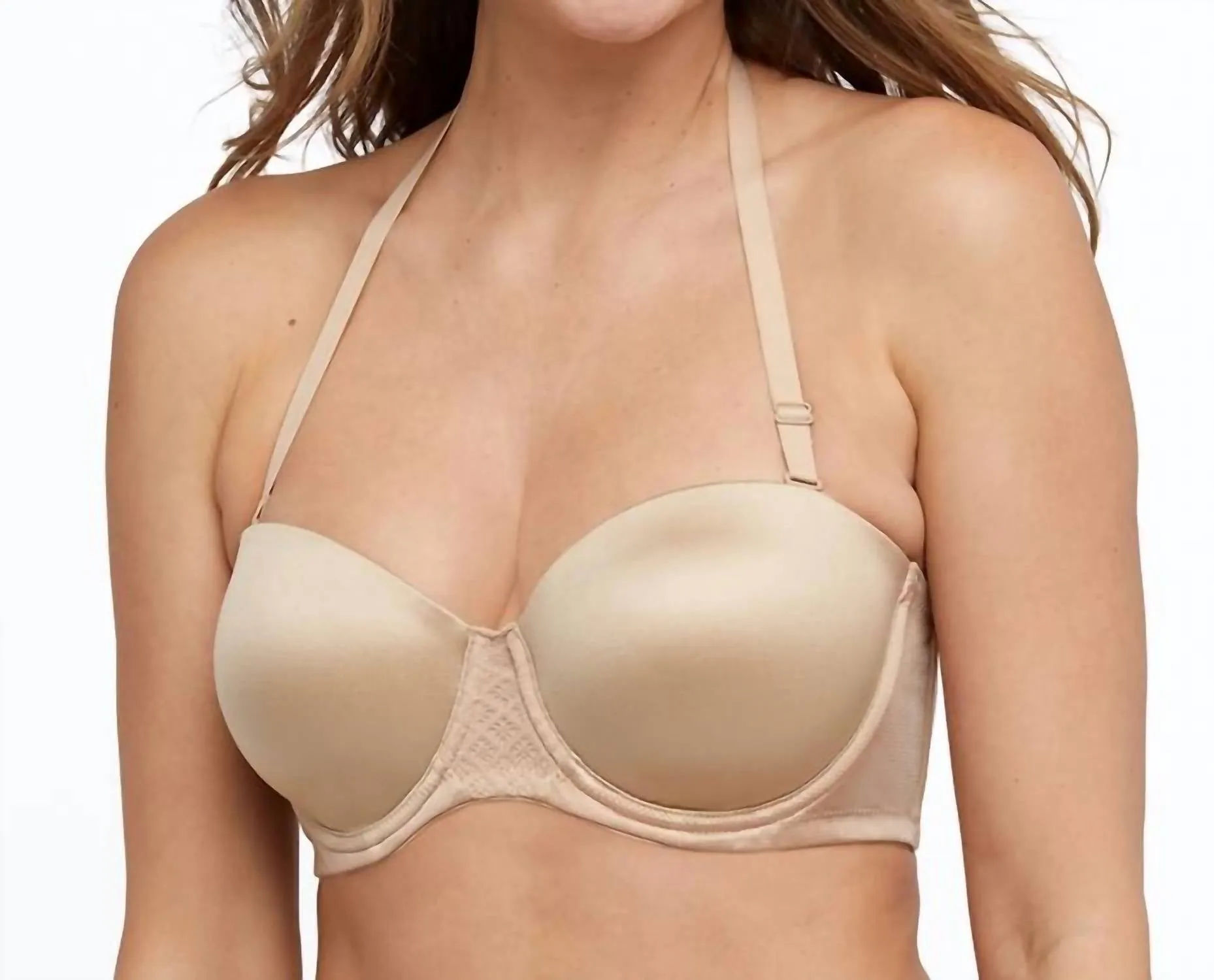 One Smooth U Stay In Place Strapless Bra In Taupe