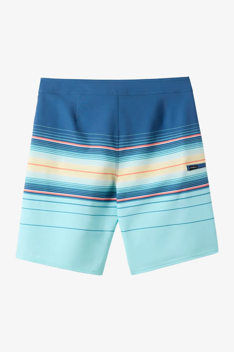 O'Neill Hyperfreak Heat Stripe 21 Boardshorts-Indigo