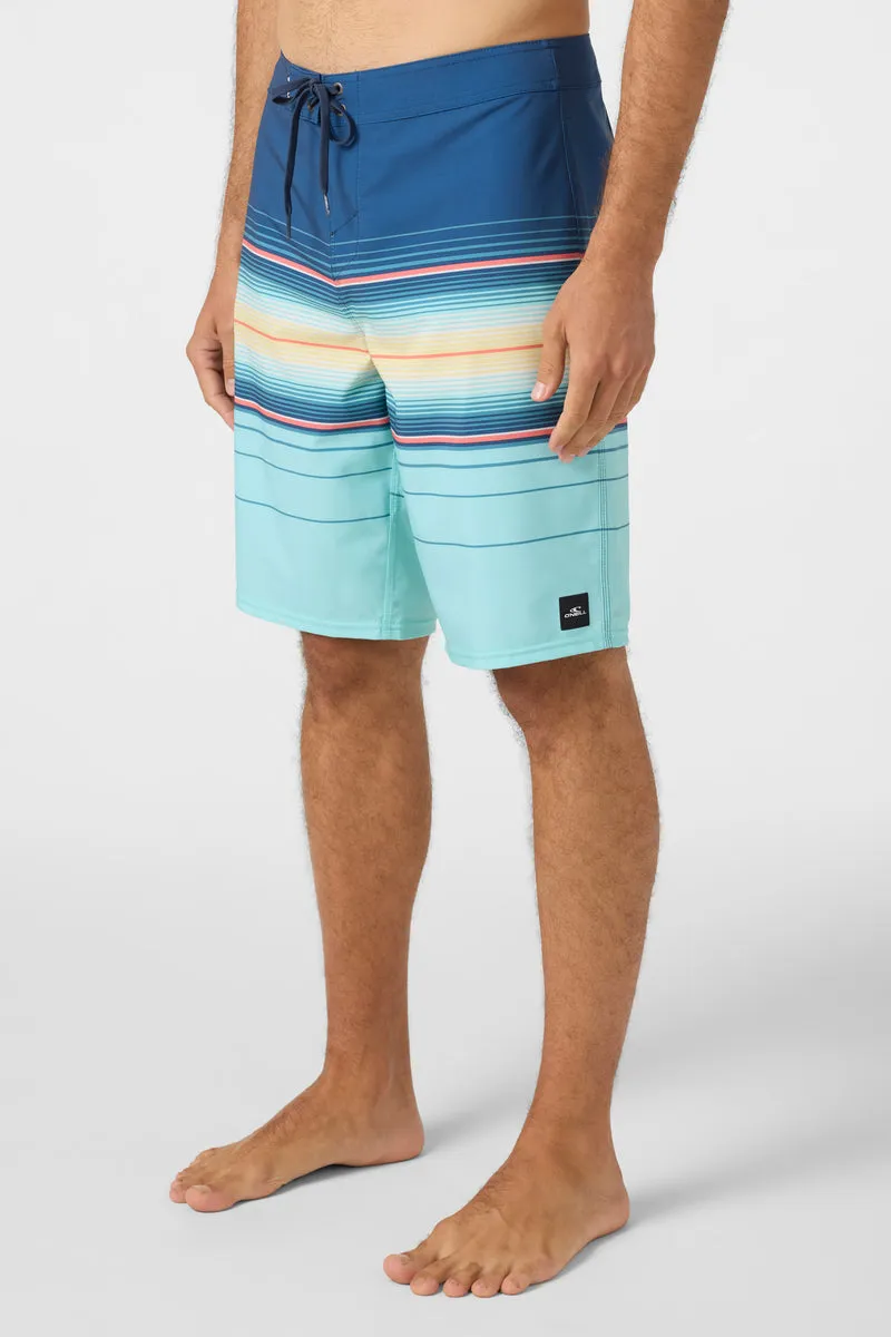 O'Neill Hyperfreak Heat Stripe 21 Boardshorts-Indigo