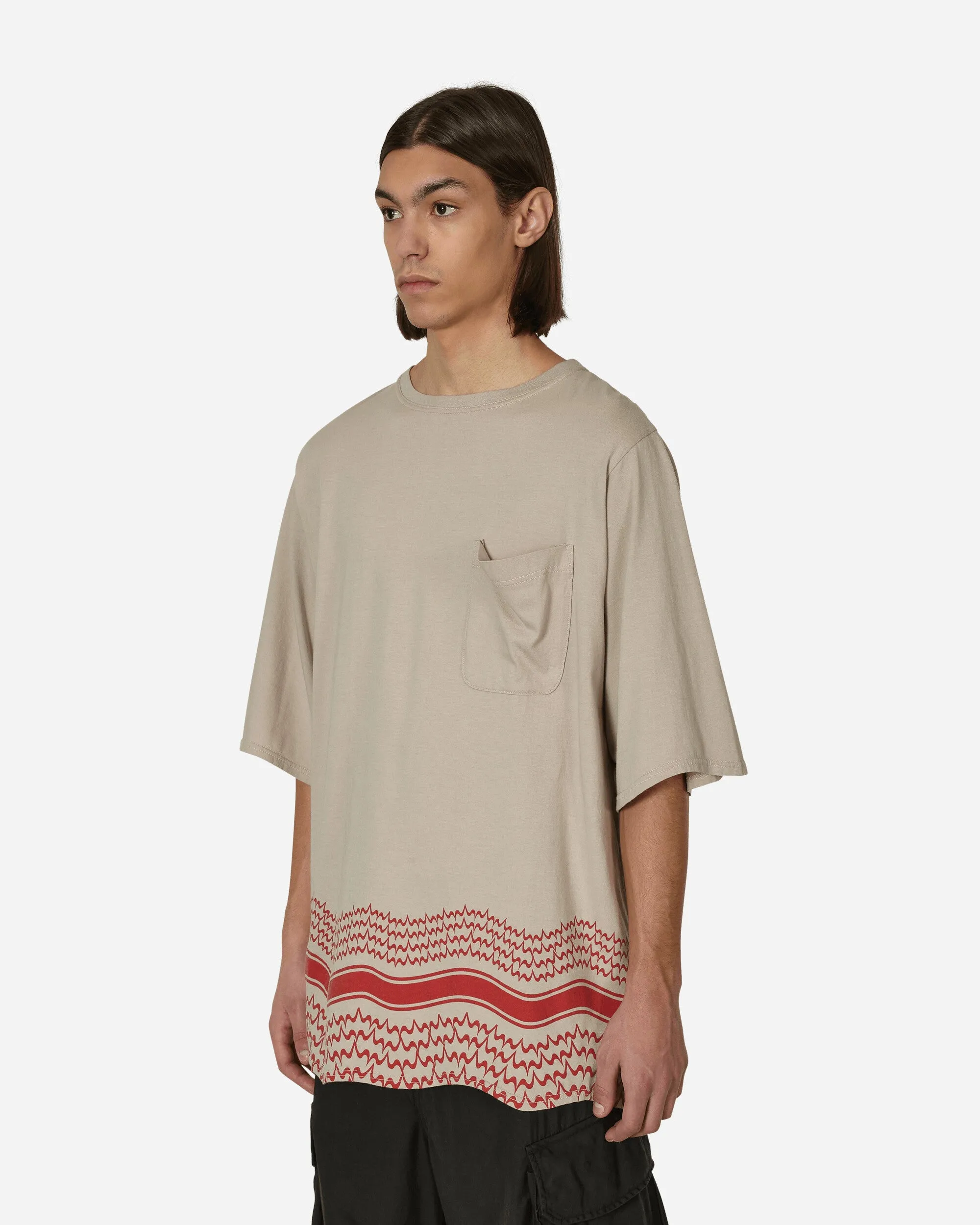 Oversized Shemag T-Shirt Beige