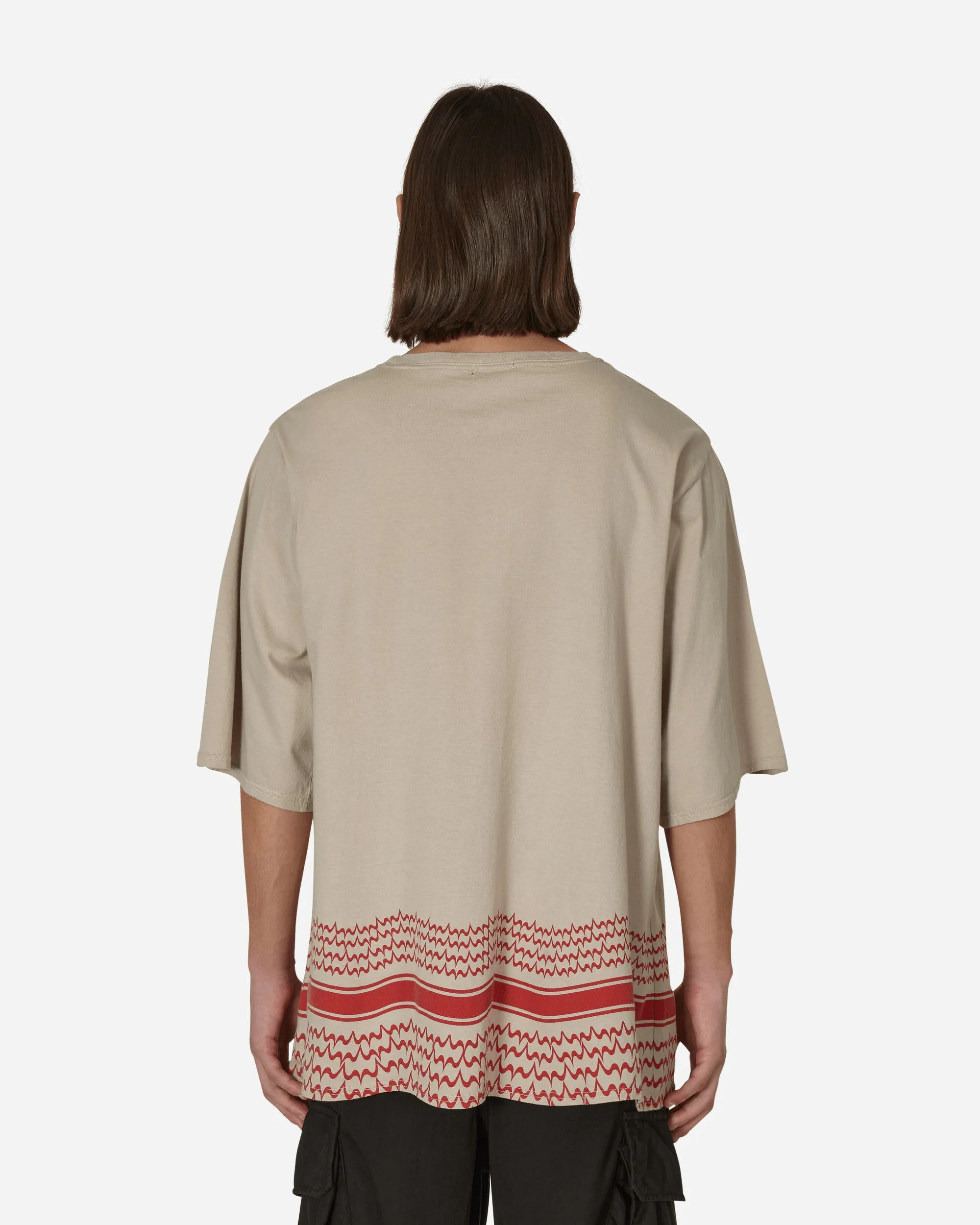 Oversized Shemag T-Shirt Beige
